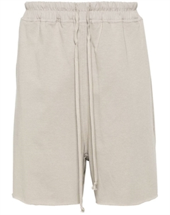 Шорты из джерси с необработанным краем, нейтральный цвет Rick owens