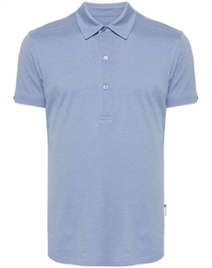 Рубашка поло Sebastian из смеси шелка и хлопка, синий Orlebar brown