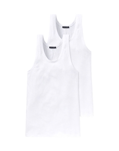 Комплект из 2 футболок/майки Cotton Essentials Authentic, белый Schiesser