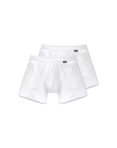 Комплект из 2 шт., шорты/брюки в стиле ретро, ​​аутентичные предметы первой необходимости из хлопка, белый Schiesser