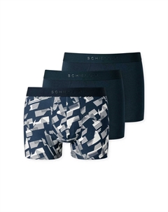 Шорты/брюки в стиле ретро, ​​набор из 3 шт. – 95/5 – органический хлопок, темно-синий Schiesser