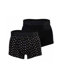 Мужские трусы-боксеры комплект из 2 шт. - трусы-боксеры HO1 Joan #2, хлопок, черный Hom