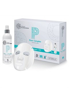 Набор Чистая кожа аппликаторы для лица 5 шт и спрей 150 мл Pure Complex MesoCollagen Medical collagene 3d