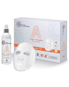 Набор Ангио протект аппликаторы для лица 5 шт и спрей 150 мл Angio Complex MesoCollagen Medical collagene 3d