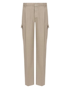 Хлопковые брюки-карго Cortigiani