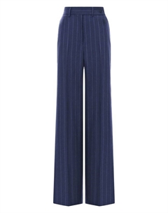 Брюки изо льна и шерсти Kiton