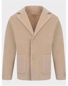 Бежевый велюровый пиджак Bikkembergs