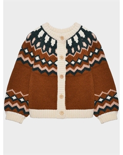 Кардиган с разноцветной вязкой на пуговицах C'era una volta