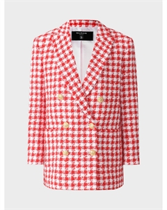 Пиджак двубортный в гусиную лапку Balmain