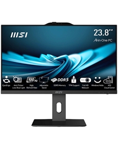 Моноблок MSI Pro AP242P 14M 24" FullHD Core i5 14400/16Gb/512Gb SSD/Kb+m/DOS Black Msi