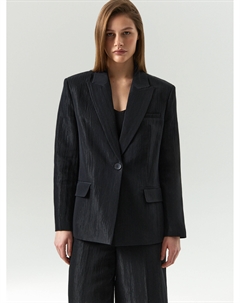 Однобортный жакет из жатой ткани Emka