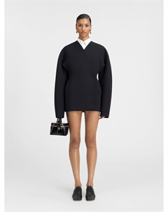 Платье мини с закругленными краями The Ovalo dress, черный Jacquemus