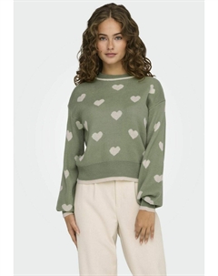 Джемпер ROMANCE, светло-зеленый Jdy