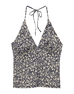 Топ, темно-синий Pull & bear