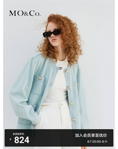 Джинсовая куртка, светло-синий Moco