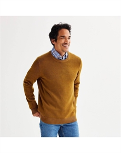 Мужской вязаный свитер с круглым вырезом, коричневый Sonoma goods for life