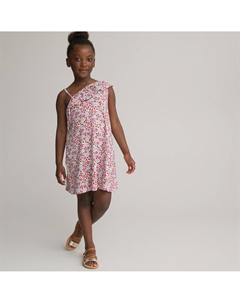 Платье с асимметричным вырезом бежевый Laredoute