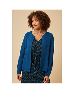 Кардиган без застежки из рифленого трикотажа ORIANE синий Laredoute