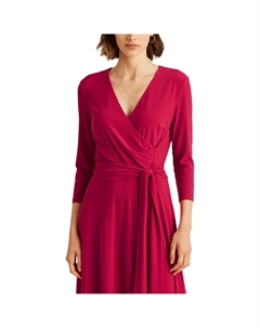 Платье с запахом розовый Laredoute