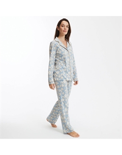 Пижама с принтом из хлопка и длинными рукавами разноцветный Laredoute