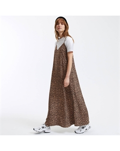 Платье макси на тонких бретелях с анималистичным принтом разноцветный Laredoute