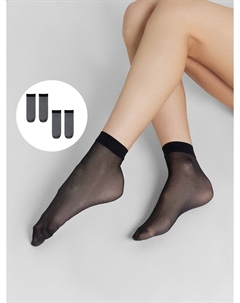 Носки капроновые женские черные, 2 пары Mark formelle