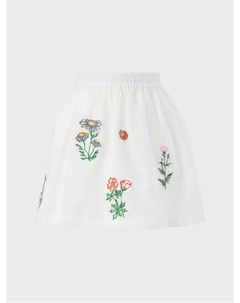 Юбка с цветочной вышивкой Stella mccartney