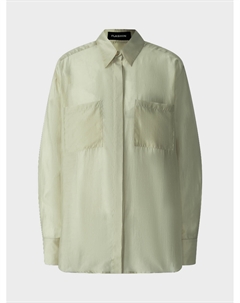 Блузка свободная с карманами, светло-зеленая Flashin'