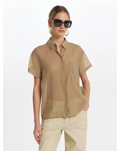 Рубашка из тенселя с короткими рукавами Love republic