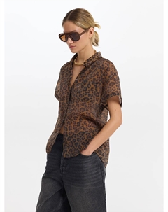 Рубашка из тенселя с короткими рукавами Love republic