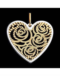 Подвеска из комбинированного золота Sokolov