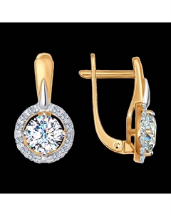 Серьги из золота с фианитами Sokolov