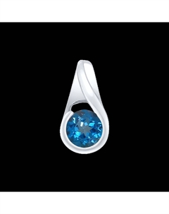Подвеска из серебра с лондон топазом Sokolov