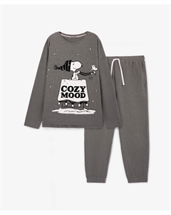 Пижама мужская хлопковая с принтом Gulliver