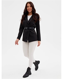 Черные ботинки из гладкой кожи Respect