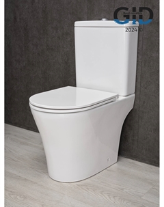 Напольный унитаз 62244Y белый, с сиденьем микролифт и бачком Gid