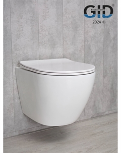 Подвесной унитаз Tr2198 белый, с сиденьем микролифт Gid