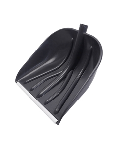 Лопата пластмассовая Мороз 410х410 (алюминиевая планка, без черенка) Avangard