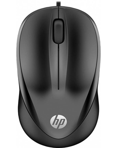 Мышь проводная 1000, 1200dpi, оптическая светодиодная, USB, чёрный (4QM14AA) Hp