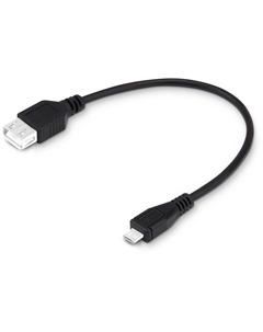Кабель-переходник (адаптер) Micro USB(Bm)-USB(Af), OTG, 20 см, черный, Buro (359899)