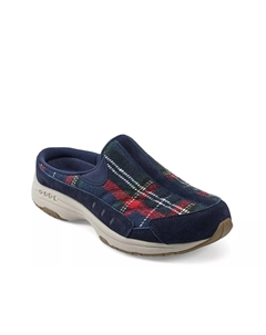Туфли-слипоны Traveltime, темно-синие/многоцветная клетка Easy spirit