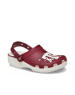 Сабо College Texas A&M Classic, красно-белые Crocs