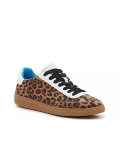 Кроссовки Dispel — женские, ткань с леопардовым принтом белого/коричневого/черного цвета Steve madden