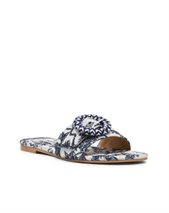 Сандалии Merla, белый/синий цветочный принт Steve madden