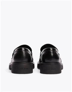 Кожаные мокасины на толстой подошве черного цвета Tommy jeans