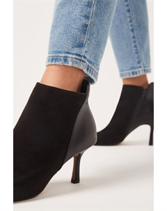 Ботильоны с открытым носком Forever Comfort из смешанных материалов, черный Next