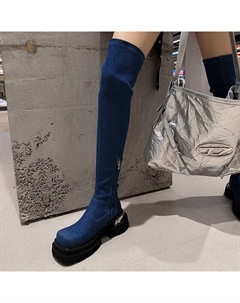 Сапоги женские, цвет Peacock Blue Five-nine dan seven