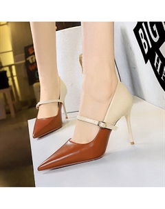 Туфли женские на высоком каблуке, коричневый Bigtree