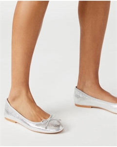 Балетки Benita, серебряный Steve madden