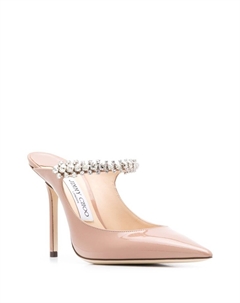 Мюли Bing 100 с кристаллами, розовый Jimmy choo